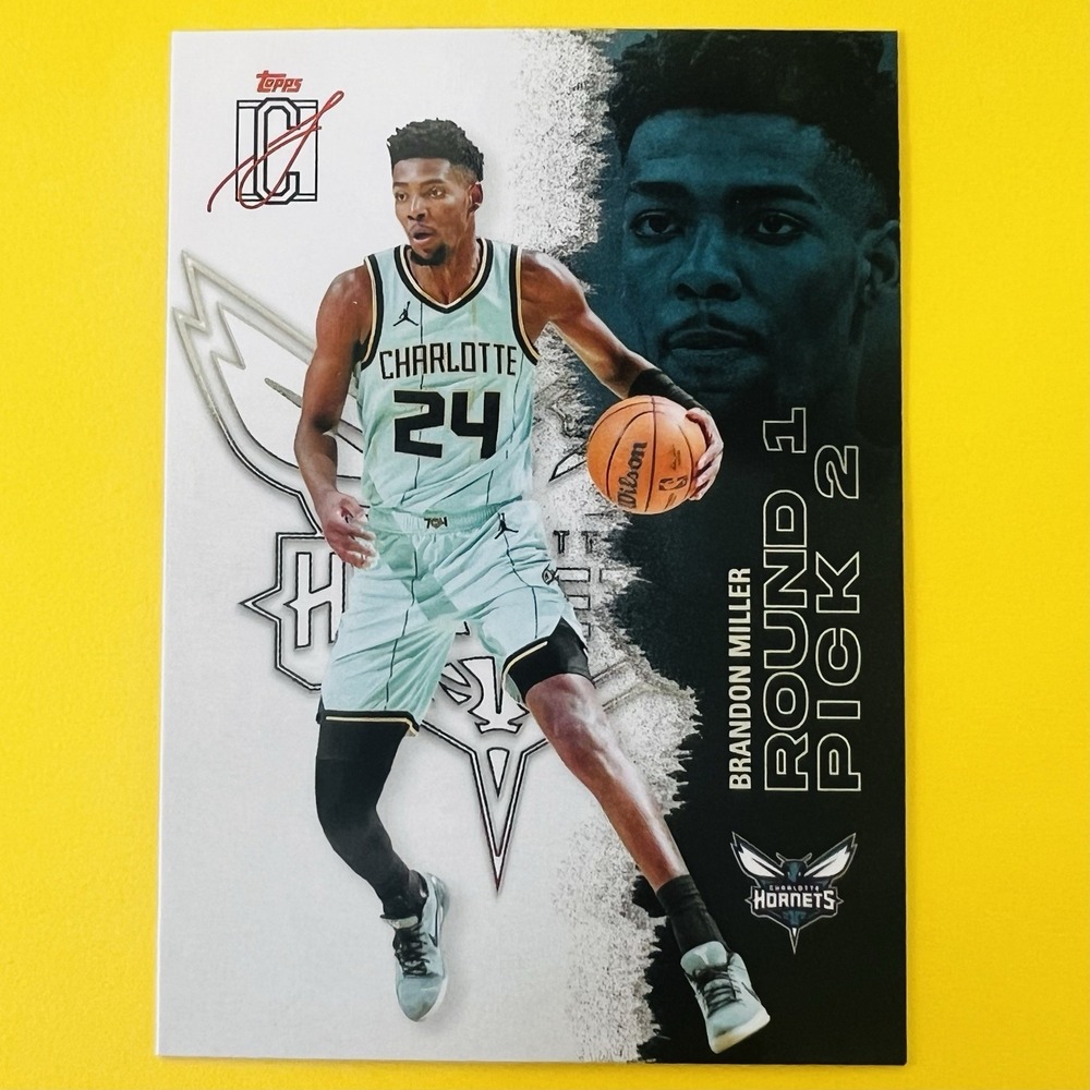 2025-26 Topps Signature Class‎ Round 1 Pick 2 Brandon Miller #3 Hornets